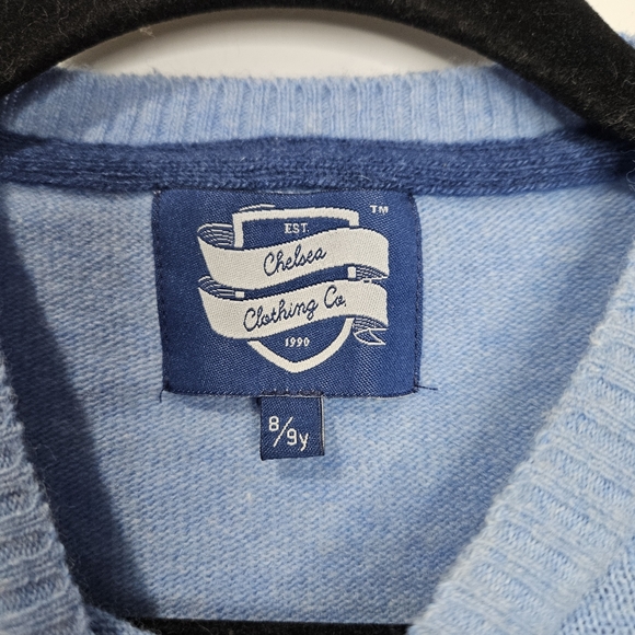 Trotters London Here Comes Trouble Wool Jumper Sweater, Blue Size 8-9 - Picture 10 of 10